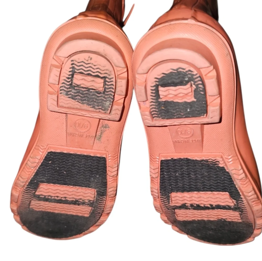 Orange Rain Boots